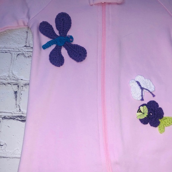 Girls size 9-12 month customized zipper footie - Picture 2 of 3